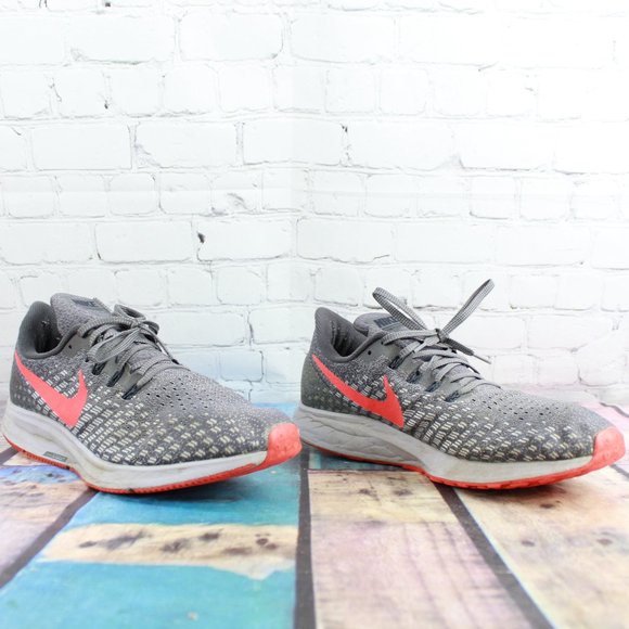 Nike Air Zoom Pegasus 35 Gray Mesh Breathable Low Top Running Shoes Size 12 - Picture 3 of 10